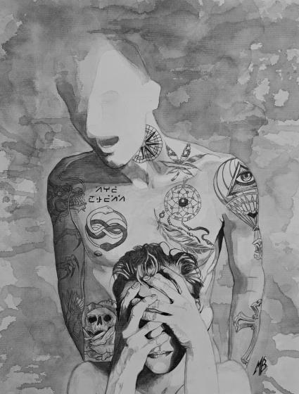 Mes fantômes par Mike Bourmier pour Ecce Homo de Fr@gment 14